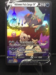 Pokemon Halloween PARTY GENGAR V Waifu Doujin Ultra Rare Foil ACG Art Card - Picture 1 of 3