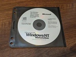 vintage software Geniune Microsoft Windows NT Workstation 4.0 CD - Picture 1 of 1