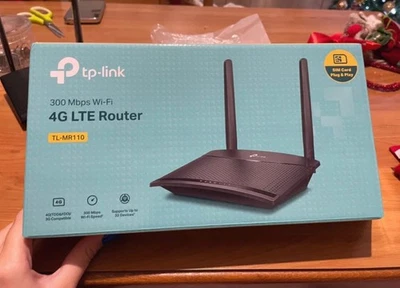 TP-LINK TL-MR6400 300Mbps 4G LTE Wi-Fi Router - Nero - Immagine 1 di 4