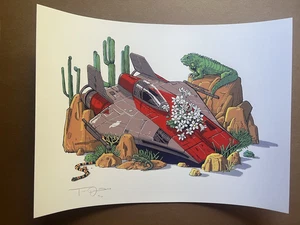 A Wing in the Desert 12×16 hand-printed silkscreen, Signed/ Numbered Ed of 250 ! - Picture 1 of 9