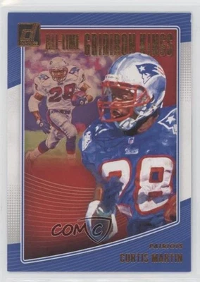 2018 Panini Donruss All-Time Gridiron Kings Curtis Martin #AGK-18 HOF - Image 1 of 2