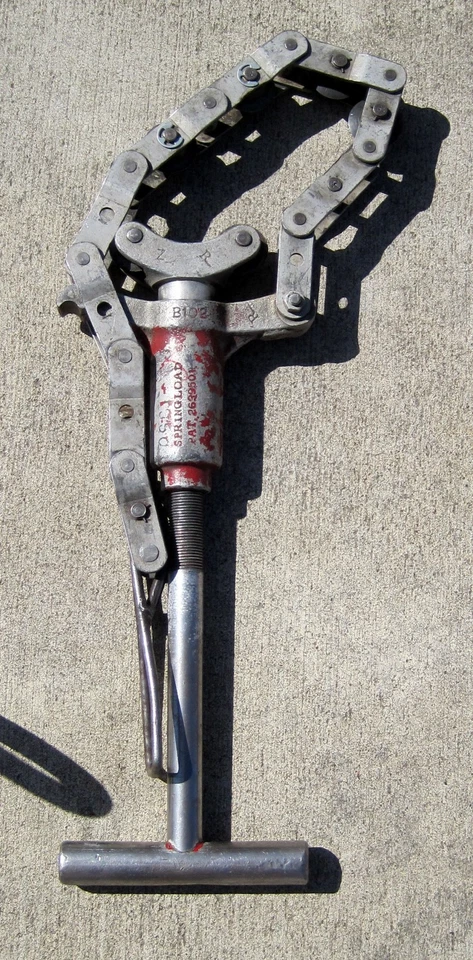 "CORTADOR DE TUBOS DE CARGA DE RESORTE cadena cortador de tubos de suelo pargo 1 1/2"" - 6""" Foto 1 de 3