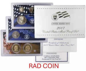 2007-S Proof Set United States US Mint Original Government Packaging Box - Picture 1 of 4
