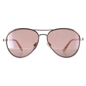 Guess Sunglasses GF0350 28U Shiny Rose Gold Bordeaux Mirror - Picture 1 of 4