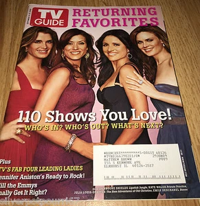September 15-21 2008 issue of TV Guide Sheilds Walsh Louis-Dreyfus Deschanel 209 - Picture 1 of 1