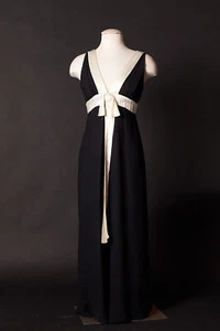Vintage 1990s Formal Black Jumpsuit - Picture 1 of 6