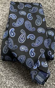 Mens Daniel Hechter 100% Silk Black Blue Multi Paisley Smart Formal Event Tie - Picture 1 of 2