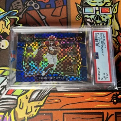 2022 Panini Select Brian Robinson Jr. Rookie Field Level Blue /49 PSA 9 MINT 🏈 - Image 1 of 4