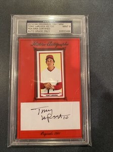 Tony LaRussa 45/100 2014 Historic Autographs Originals 1941 MINI AUTO  MINT 9