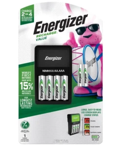 NUEVO Cargador de Batería Energizer NiMH 4 AA y 2 AAA Baterías Recargables Kit de Valor - Imagen 1 de 4