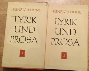 Heinrich Heine poetry and prose 2 volumes thin print - Picture 1 of 1