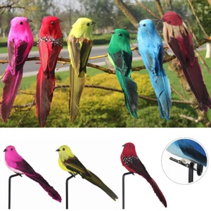 1PC Fake Artificial Parrots Imitation Bird Model Home Outdoors Garden Wedding . - Picture 1 of 15