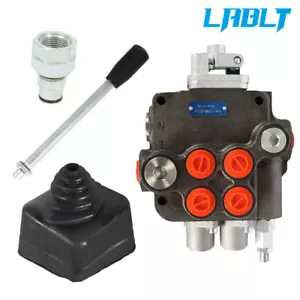 LABLT Valvola di Comando Idraulica con Joystick con Spina di Conversione 21 GPM 2 Bobine - Foto 1 di 13