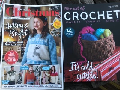 The Art of Crochet It's Cold Outside & Simply Crochet Christmas Jumpers Santa - Image 1 of 4