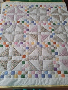 Baby Quilt "Nursery Story Time" 52"x 52" 100% Cotton $94.95 - Picture 1 of 7