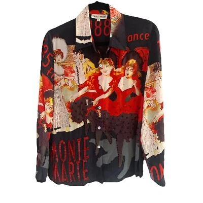 Blusa París Nicole Taylor seda cuentas talla S Foto 1 de 4