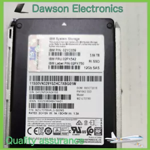 IBM 2072-AL81 Storwize V5030E 3.84TB 12GB SAS RI SSD Flash Drive 02YC039 02PX542 - Picture 1 of 5
