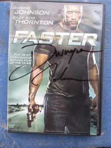 SIGNED DWYANE JOHNSON DVD (FASTER, 2010)!! - Picture 1 of 4