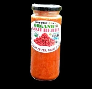 MIEL CRUDA ORGÁNICA Y BAYAS DE GOJI ORGÁNICAS 16 oz / CERTIFICADO POR EL USDA Delicioso Saludable - Imagen 1 de 5