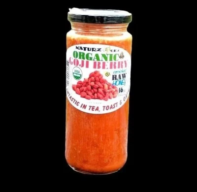MEL CRU ORGÂNICO E GOJI BERRY ORGÂNICO 16 oz/CERTIFICADO USDA Delicioso Saudável - Imagem 1 de 4