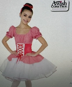 A Wish Come True Appalachian Spring Dance Costume Small Adult White Tutu Lace Up - Picture 1 of 20