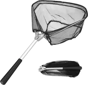 Fishing Net Minnow Nets with Aluminum Collapsible Telescopic Fishing Pole Handle - Picture 1 of 7
