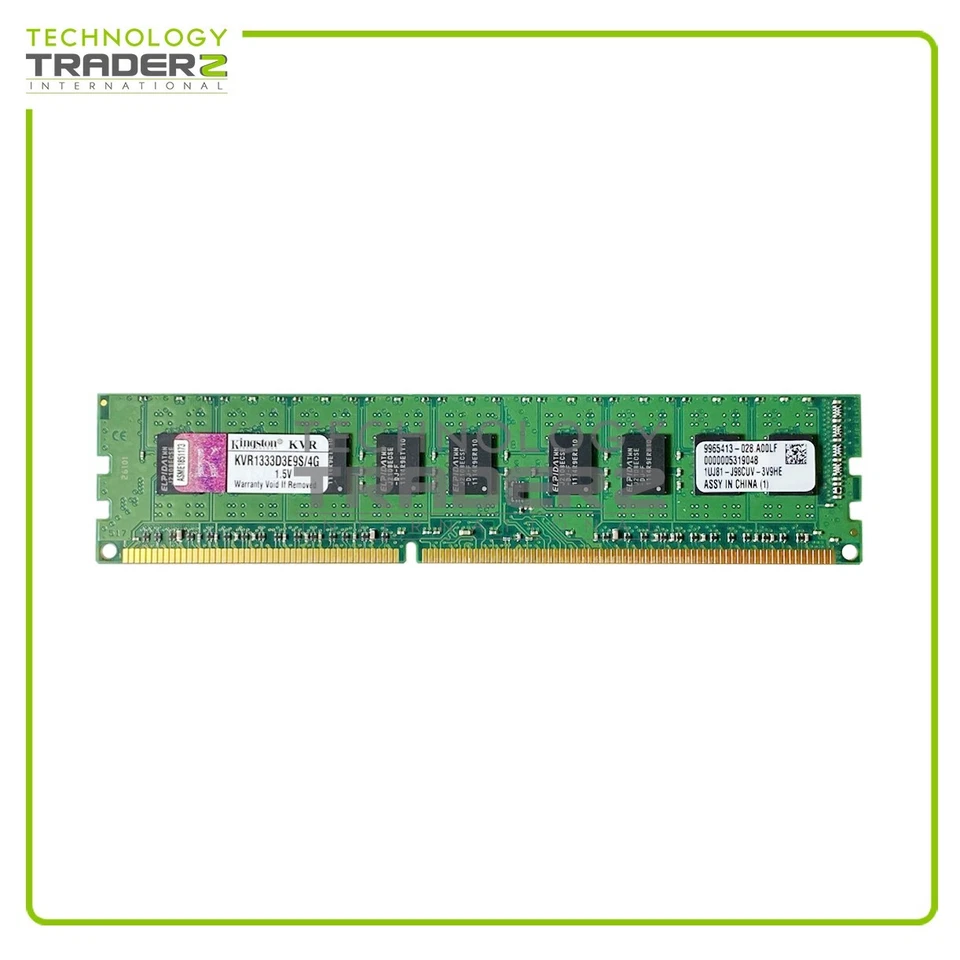 Lot Of 5 Kvr1333d3e9s/4g Kingston 4GB PC3-10600 DDR3-1333MH ECC Doppio Rank - Immagine 1 di 1