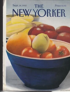 New Yorker 14. September 1992 FRUCHTSCHALE Gretchen Dow Simpson nur Cover, kein Etikett - Bild 1 von 1
