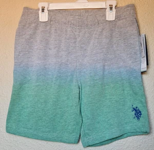 U.S. Polo Assn. Boys Dip Dye Shorts Ombre Terry Size L (10-12) BRAND NEW - Picture 1 of 4