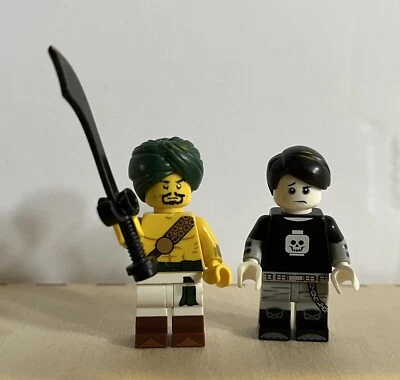 Набор из 2 серии 16 минифигурок LEGO COL248 Spooky Boy и COL245 Desert Warrior - Изображение 1 из 2