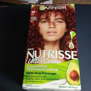 Garnier Nutrisse Nourishing Permanent Hair Color Crème 66 Red Pomegranate 1 Pack - Picture 1 of 1
