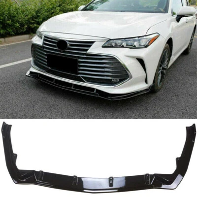 For Toyota Avalon 2019-2022 Gloss Black Front Bumper Spoiler Lip Splitter 3PCS Foto 1 de 3