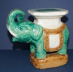 Antique ~ Ching ~ Old Character~ DOUBLE MARK ~Shiwan Porcelain Elephant ~ - Picture 1 of 11