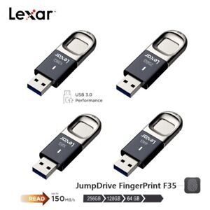 Lexar JumpDrive Fingerprint F35 32GB 64GB 128GB 256GB USB 3.0 USB Flash Drive