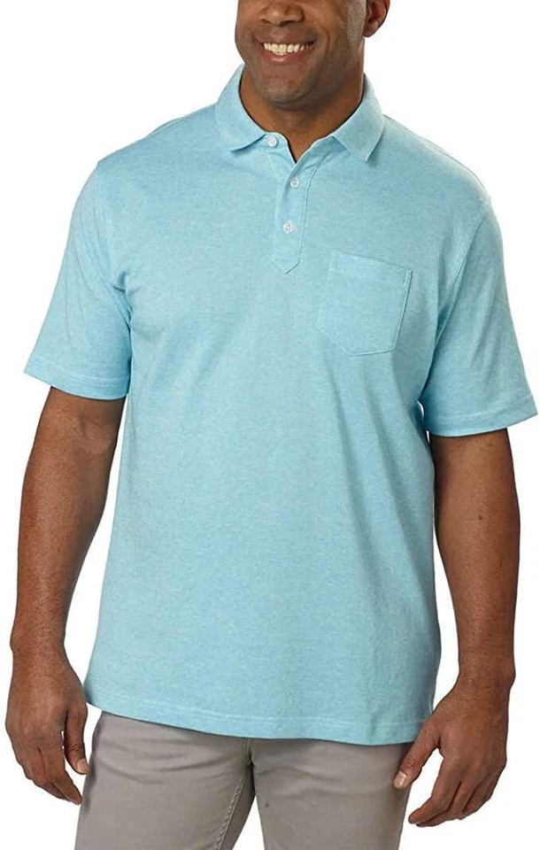 Cypress Club Men's Short Sleeve Polo X-Large Blue - Image 1 of 1