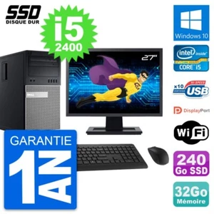 PC tour DELL 990 Bildschirm 27 " Intel Core i5-2400 RAM 32Go SSD 240Go Windows - Bild 1 von 7