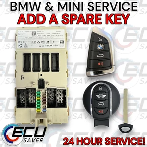 BMW MINI KEY PROGRAMMING SERVICE FEM BDC F22 F30 F32 F25 F15 X1 X3 X5 328i 335i - Picture 1 of 8