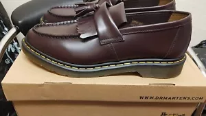 Dr Martens Adrian YS Glattleder Obermaterial in Burgund Größe UK 13 - Bild 1 von 16