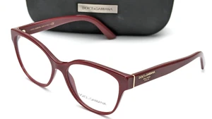 Dolce & Gabbana DG3322 3091 Cat Eye Bordeaux Womens Eyeglasses 54mm - Picture 1 of 7