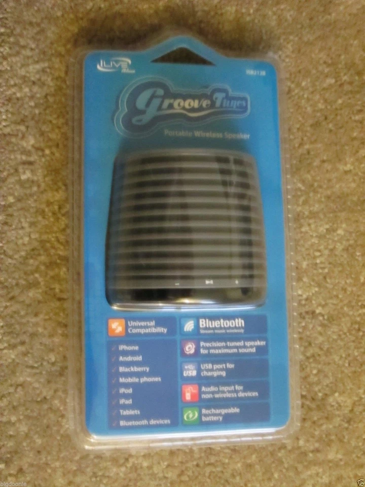 NEW iLive ISB212B Wireless Bluetooth Speaker USB Chargeable Black W Built-in Amp - Image 1 of 1