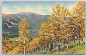 Wenn der Herbst die Bäume und Hügel in magischen Farben malt Postkarte - Bild 1 von 2