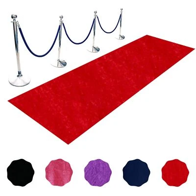 Red Carpet Runner for Party Wedding Aisle Decorations 4FTx15FT Aisle Runners ... - Image 1 of 4