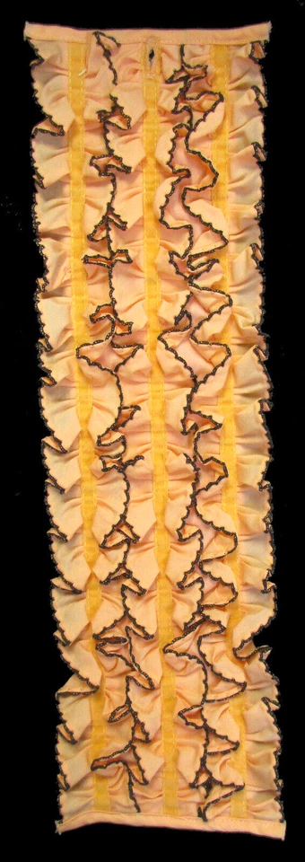 Vintage Orange Tuxedo Shirt Ruffled Dickie Button On 1970's Prom Disco Halloween - Image 1 of 1