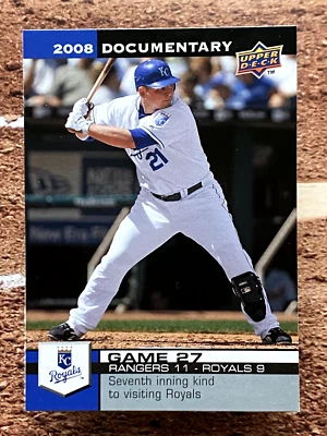 Documental Upper Deck 2008 Billy Butler #737 Foto 1 de 2