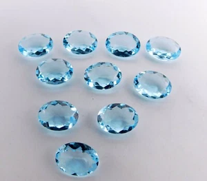 Lote de piedras preciosas sueltas de topacio azul creado en laboratorio 13x18 mm para joyería P-908 - Imagen 1 de 1