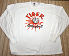 Tiger Volleyball Long sleeve LS Shirt White 50/ Princeton Clemson Auburn NCAA 2X