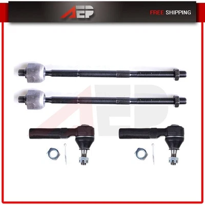For 2000 2001 2002 2003 20042005 Dodge Neon 4pcs Tie Rod Kit Inner Outer Tie Rod - Image 1 of 4