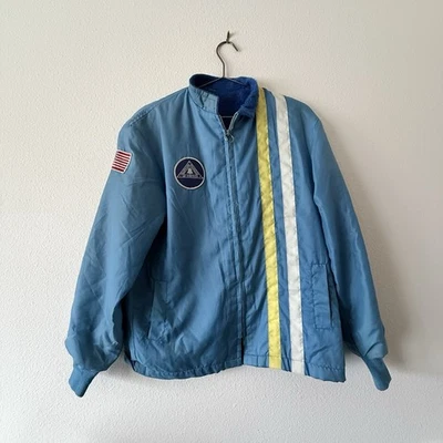 Vintage 70s Telephone Pioneers of America Jacket Racing Style True Vintage - Image 1 of 4