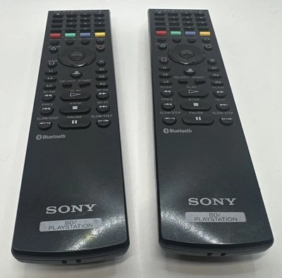 Lot Of 2 SONY BD Playstation 3 PS3 Blu-Ray DVD Remote Control CECH-ZRC1U - Image 1 of 4