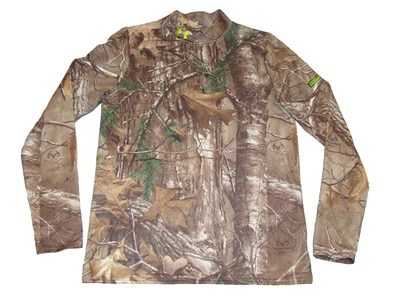 Under Armour ColdGear Boys YXL Realtree Xtra Camo Scent Control Base Layer Shirt - Image 1 of 4